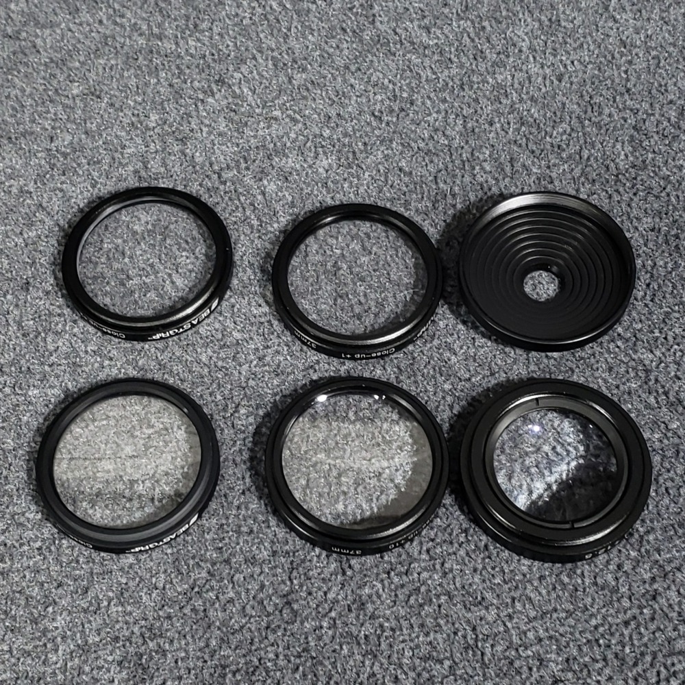 Beastgrip Lens Filter Set 37mm Close-up +1 +2 +4 +10 Macro +12.5 M-Series Phone